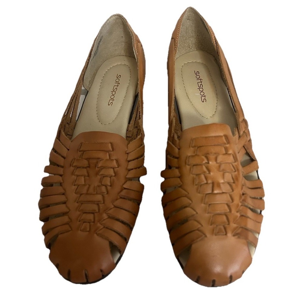 Softspots Women's Leather Trinidad Huarache Sandals Brown, Size 10M NEW No BOx